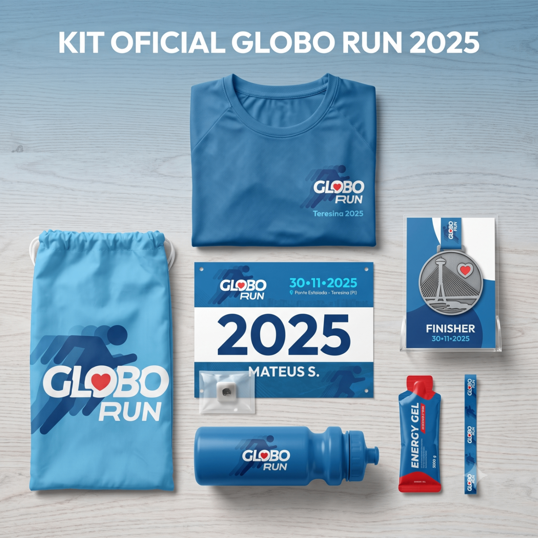 Kit do atleta Globo Run